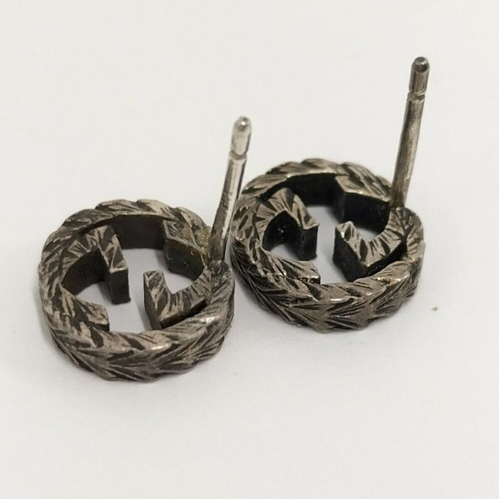 Gucci Earrings Interlocking SV 925 AG 925 Silver 925 Silver - Picture 6 of 9